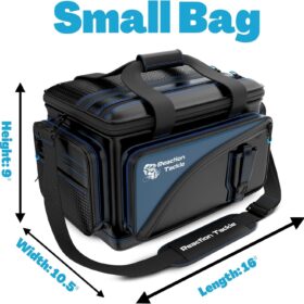 Reaction Tackle Heavy-Duty Fishing Tackle Bag – Waterproof 1000D PVC Organizer, Compatible with 3600 & 3700 Trays