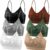 Selizo 6-Pack Wireless Sports Bras – V-Neck Cami Bralettes with Removable Pads for Women & Teens