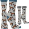 WHD Horse Crew Socks - Premium Cotton Blend for Men & Women | Novelty Equestrian & Western Riding Gift