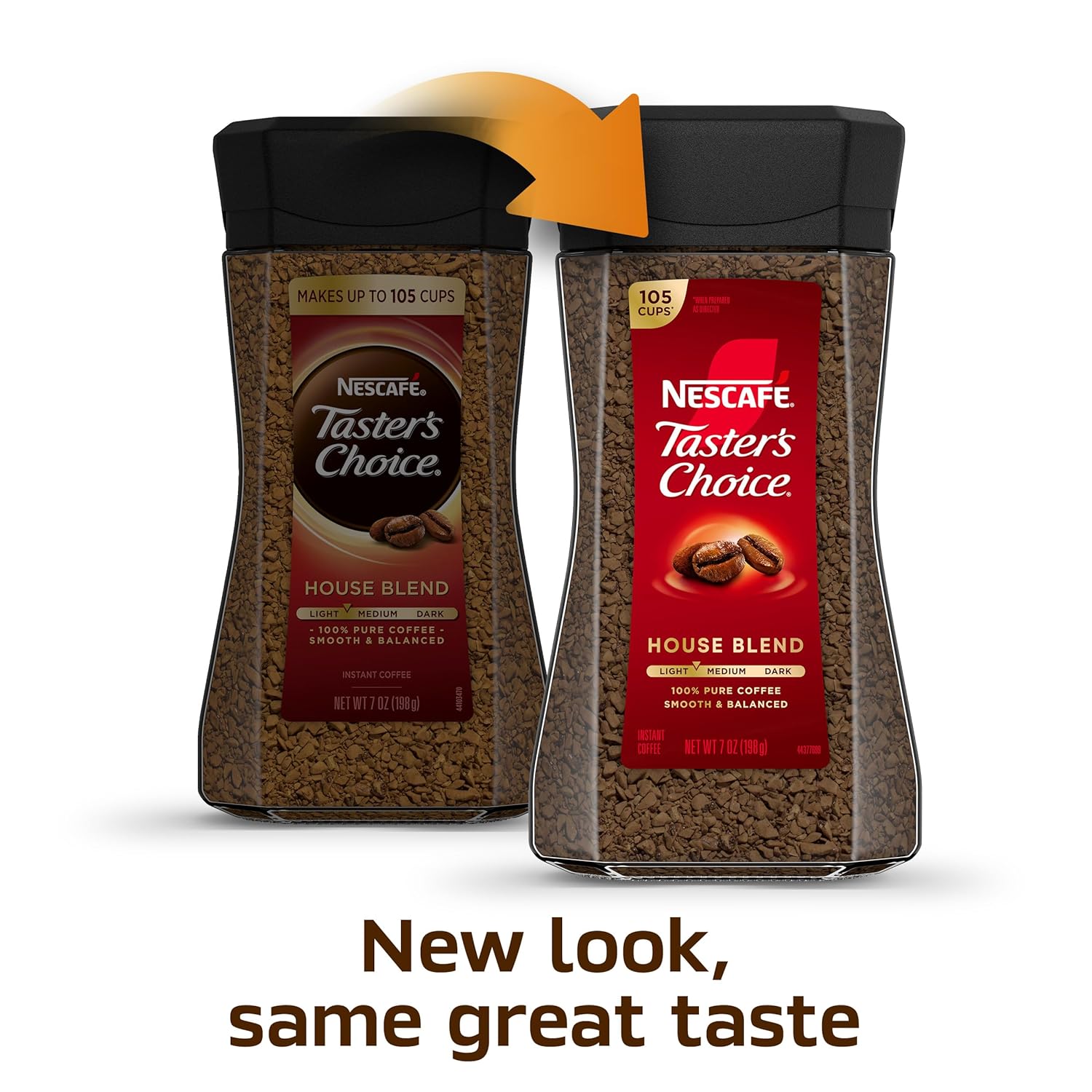 NESCAFÉ Taster's Choice House Blend Instant Coffee — 100% Real Arabica & Robusta, Smooth Light Roast, 2 Count (Pack of 2)