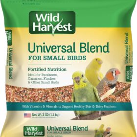 Wild Harvest Universal Blend Daily Diet for Small Birds - 3 lb. Fortified Seed Mix with Vitamins & Minerals