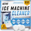 Ice Machine Cleaner and Descaler Tablets (24 Count) – Nickel-Safe Formula for Nugget, Countertop, and Portable Ice Makers – Compatible with GE, Opal, Frigidaire, and More