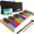 MINIARTIS 27-Note Glockenspiel Xylophone – Professional Percussion Instrument with Color-Coded Keys, 2 Mallets, Songbook & Portable Carrying Case for Kids & Adults