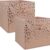 DII Polka Dot Storage Bins - Pink & Gold Non-Woven Polyester Cube Organizers for Closet, Nursery, and Playroom (Set of 2, Small)