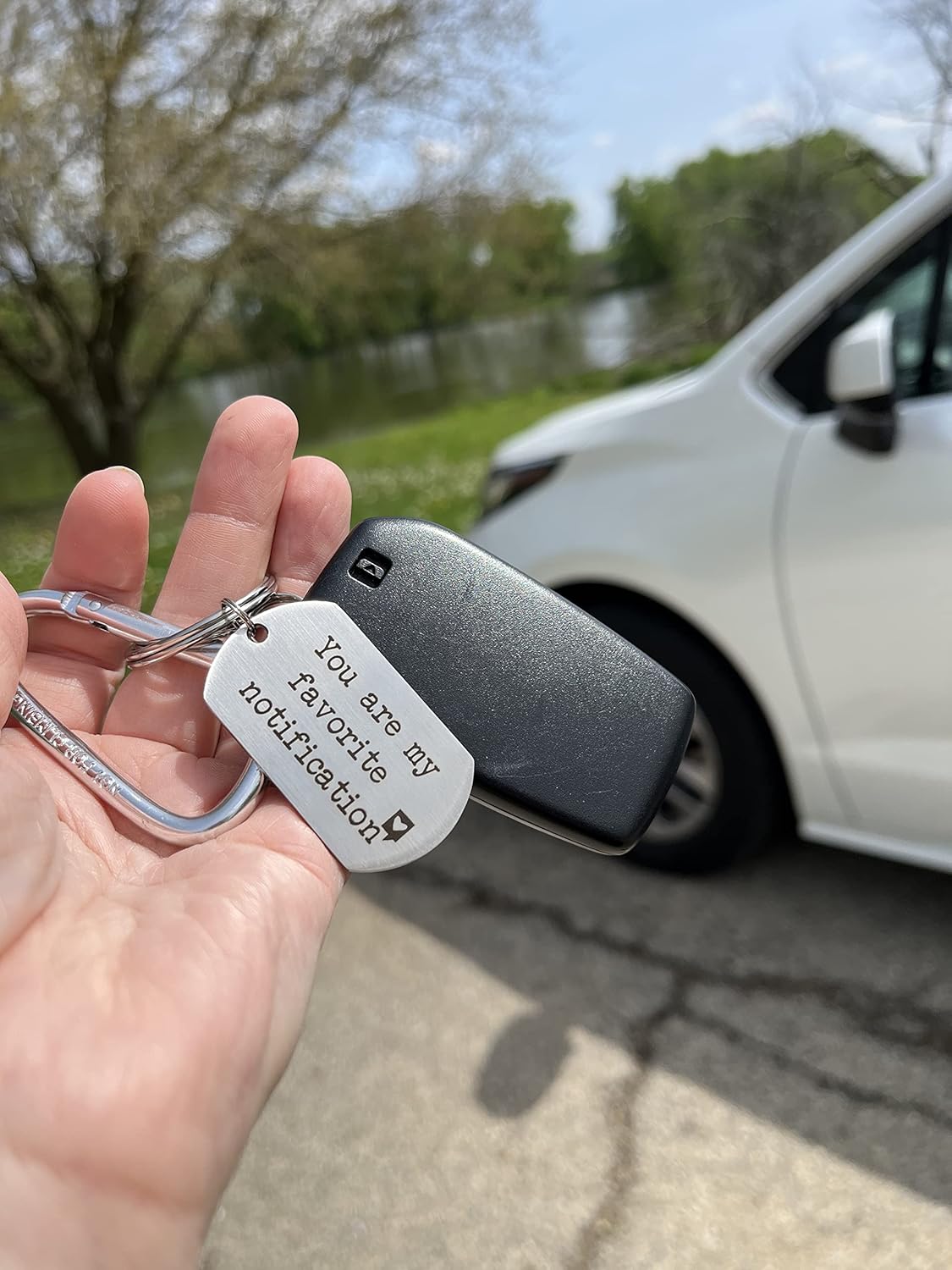 Long Distance Relationship Gifts - Matching Keychains for Boyfriend & Girlfriend - Cute, Durable Couples Key Ring Set for Him or Her - Romantic Birthday, Anniversary, & Valentine's Day Present