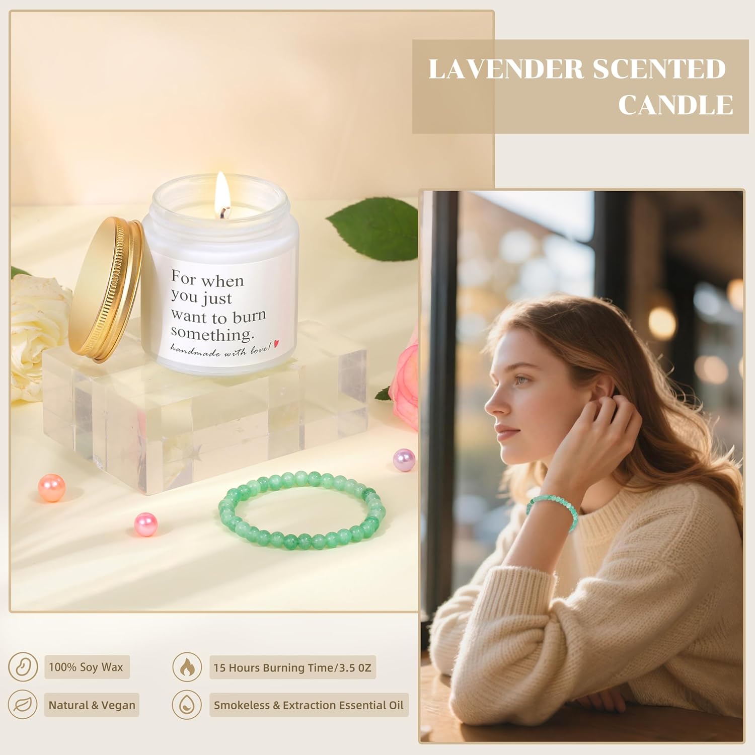 Monogrammed Canvas Tote Bag for Women – Personalized Birthday Gift for Teachers, Moms & Wives – Large Utility Work Handbag with Initial