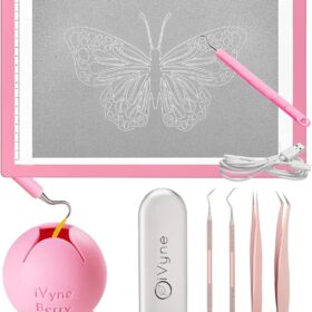iVyne Ultimate Vinyl Weeding Tool Kit with A4 LED Light Pad & Berry Scrap Collector – Ultra-Thin Tracing Light Box & Precision Craft Tools for Cricut, Silhouette & HTV Projects
