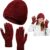 Fivali Winter Hat and Gloves Set for Men & Women – Windproof Thermal Beanie with Touchscreen Capabilities – Ideal for Skiing, Hiking, and Commuting