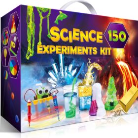 UNGLINGA Science Kit for Kids – 150+ STEM Experiments, Chemistry Lab Set & Educational Toys with Scientist Tools