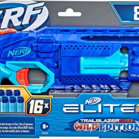 Nerf Elite 2.0 Trailblazer RD-8 Blaster – Wild Edition with 8-Dart Rotating Drum & Hammer Action, Includes 16 Official Elite Darts