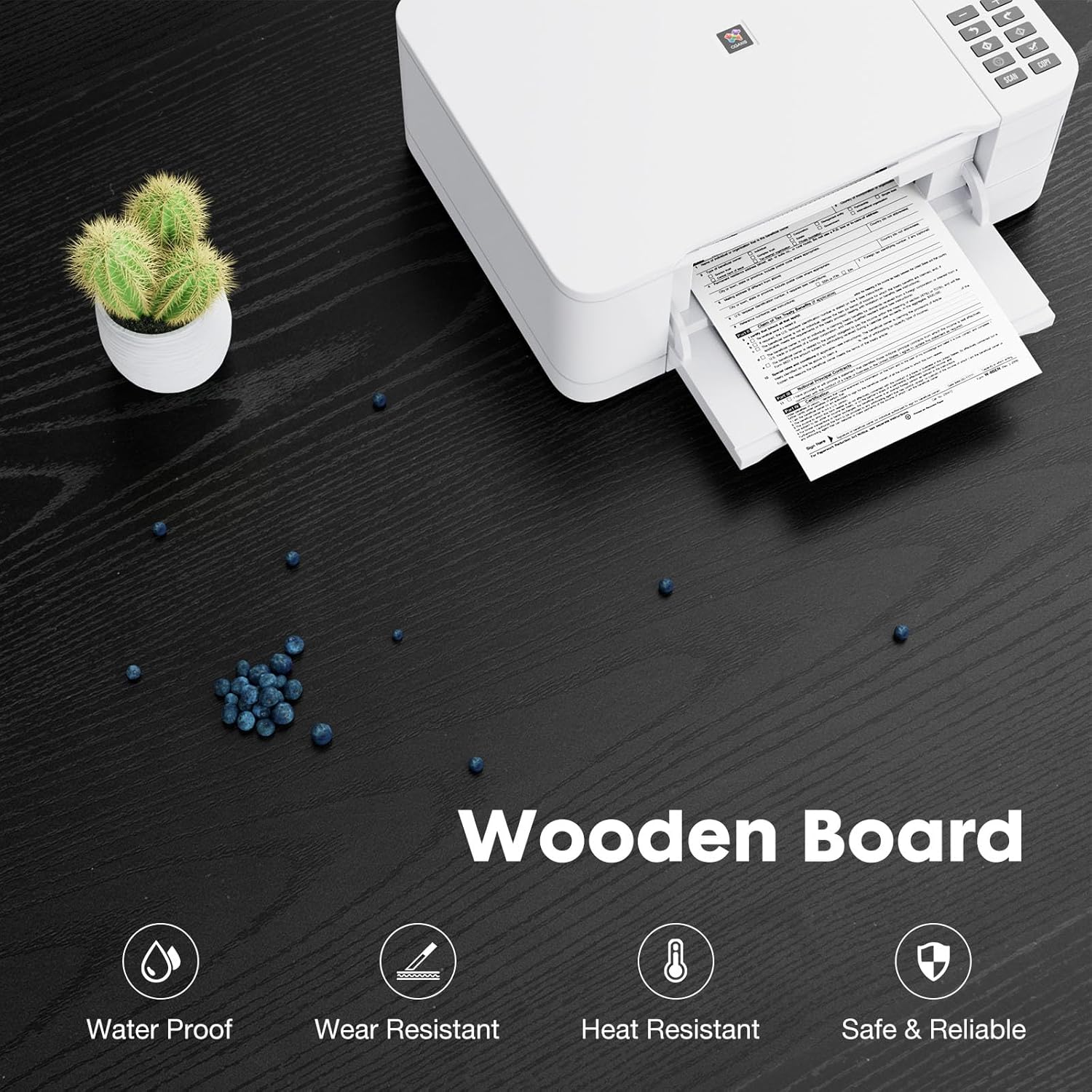 DUMOS 3-Drawer Mobile Lateral File Cabinet - Rolling Under Desk Storage Organizer with Lockable Wheels, Adjustable Shelf & Wood Top for Office & Home (Black)