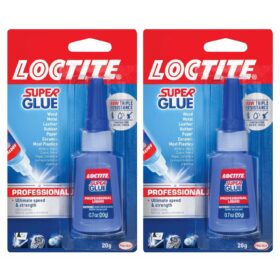 Loctite Super Glue Professional Liquid - 20g Twin Pack | High-Performance Cyanoacrylate Adhesive for Plastic, Wood, Metal & DIY Repairs