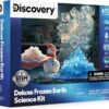 Discovery Frozen Earth Science Kit – 67-Piece STEM Chemistry Lab for Kids | Grow Crystals, Make Snow & Slime | Educational DIY Toy for Boys & Girls Ages 8+