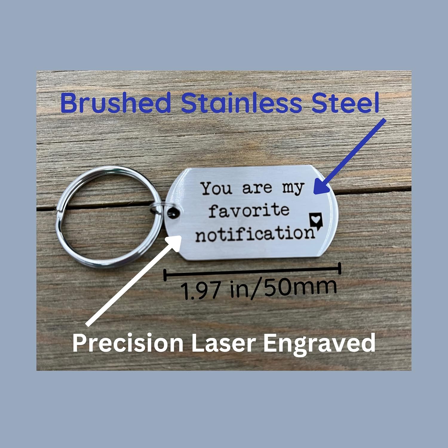 Long Distance Relationship Gifts - Matching Keychains for Boyfriend & Girlfriend - Cute, Durable Couples Key Ring Set for Him or Her - Romantic Birthday, Anniversary, & Valentine's Day Present