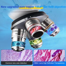 Trinocular Compound Microscope with HD Camera 40X-5000X - Laboratory Grade Microscope Kit for Adults, Students, and Professionals with Dual Mechanical Stage, LED Illumination & 50+ Accessories