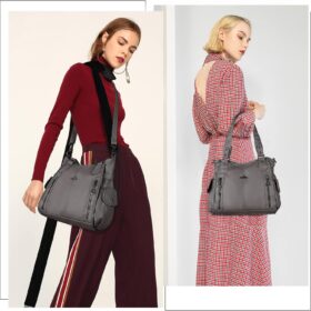 Angel Kiss Women's Classic Top-Handle Hobo Tote Bag - Versatile PU Leather Shoulder Purse & Satchel for Work & Casual Outings