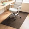 HomeMall Premium 48x36 Inch Hardwood Floor Chair Mat - Non-Slip, Anti-Scratch Office Desk Protector for Rolling Chairs (Coffee)