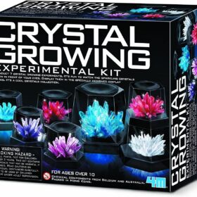 4M Crystal Growing Experimental Kit – 7 Geode Specimens with Display Domes – Educational STEM Science Lab for Kids & Teens