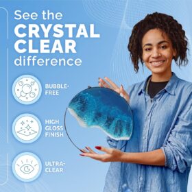 CRAFT RESIN 34 Oz Crystal Clear Epoxy Resin Kit – Food Safe, UV Resistant, Non-Toxic & Self-Leveling for Wood, Art, Jewelry & Tabletop Coating