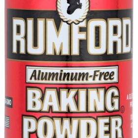 Rumford Baking Powder, 8.1 Oz Can - Non-GMO, Aluminum-Free, Double-Acting Leavening Agent for Baking