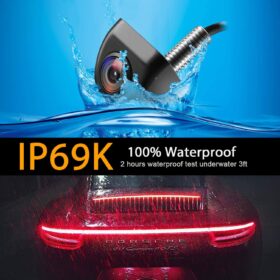 NATKA OEM Style HD Backup Camera - IP69K Waterproof, Super Wide Angle & Night Vision Reverse Rear View Camera for Cars, Trucks, SUVs, RVs & Vans