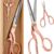 Mr. Pen Rose Gold Fabric & Embroidery Scissors Set – Heavy Duty 8.5 inch Tailor Shears & 3.5 inch Detail Snips – Stainless Steel Sewing & Craft Cutting Tools for Quilting, Dressmaking, and Embroidery