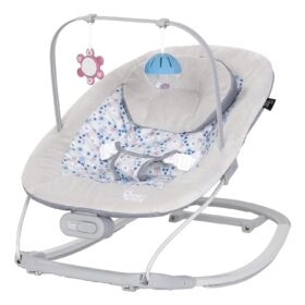 Smart Steps My First Rocker 2-in-1 Baby Bouncer & Rocker - Daisy Pink with STEM Toys & Vibration