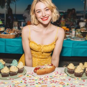 200Pcs 'A Weenie Bit Older' Hot Dog Confetti - Fun BBQ & Birthday Party Table Decorations