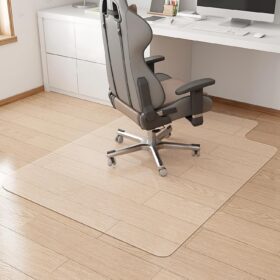 KMAT 36x48 Office Chair Mat for Hardwood and Tile Floors – Heavy Duty, Non-Toxic Desk Floor Protector with Lip for Easy Rolling