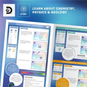 Discovery™ Magic Science Lab – 72 STEM Experiment Kit for Kids | DIY Chemistry Set, Slime, Crystals & Physics Activities | Educational Science Toy for Boys & Girls Ages 8+