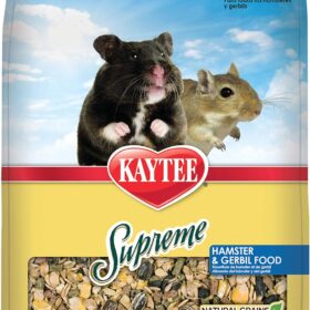 Kaytee Supreme Hamster & Gerbil Food - 2 lb. Value Bag of Natural, Fortified Daily Diet Mix for Small Pets