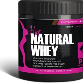 Pro Nutrition Women's Whey Protein Powder - Grass Fed, Gluten Free, Low Carb Lean Muscle Support (Chocolate Delight, 16 Oz)