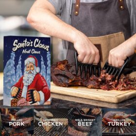 Meat Shredder Claws - Heavy Duty BBQ Pulled Pork & Beef Forks - Ergonomic Heat Resistant Kitchen Tools for Grilling, Smoking, & Meat Handling - Unique Christmas Stocking Stuffer & White Elephant Gift Idea for Men & Dad