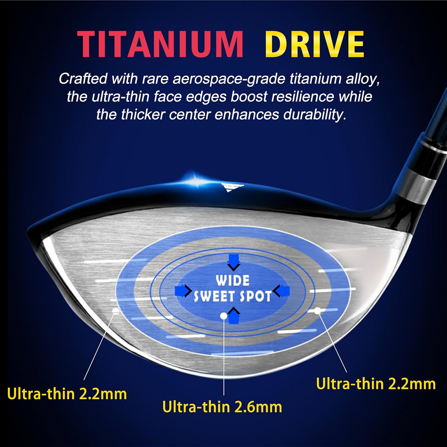 PGM G300 Men's Complete 12-Piece Golf Club Set – Titanium Driver, Draw-Biased Hybrid, Stainless Steel Irons, Alignment Putter & Stand Bag with Headcovers