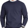 COOFANDY Men's Slim Fit Crewneck Sweater - Lightweight Long Sleeve Knit Pullover for Business Casual