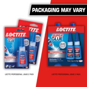Loctite Super Glue Professional Liquid - 20g Twin Pack | High-Performance Cyanoacrylate Adhesive for Plastic, Wood, Metal & DIY Repairs