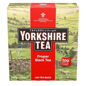Yorkshire Tea Original Red - 100 Premium Black Tea Bags | Classic English Breakfast Blend for Kettles & Teapots