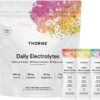 THORNE Daily Electrolytes Powder - NSF Certified for Sport Hydration Mix - Zero Sugar, Low-Calorie, Natural Flavors - 30 Stick Packs