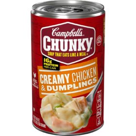Campbell's Chunky Creamy Chicken and Dumplings Soup, 18.8 Oz Can (Pack of 12)