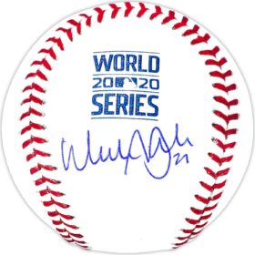 Walker Buehler Autographed 2020 World Series Baseball - Los Angeles Dodgers Official MLB Beckett BAS Authenticated with Hologram