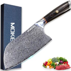 7-Inch Damascus Steel Chef Knife – 67-Layer VG10 Japanese Cleaver with G10 Handle & Gift Box