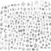 CHuangQi 100Pcs Mixed Metal Charms Assortment for Jewelry Making, DIY Necklace & Bracelet Pendants, Craft Repair Kit