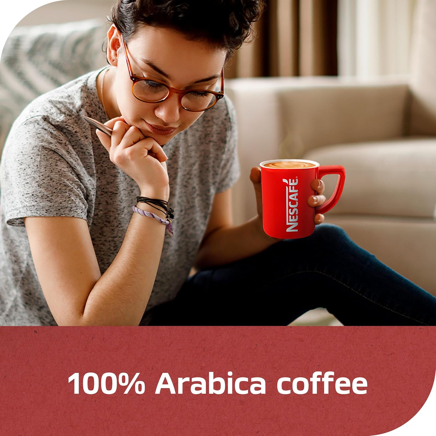 NESCAFÉ CLÁSICO Medium Roast Instant Coffee – 100% Colombian Arabica, Fruity & Aromatic, 6 Oz Jar