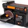 WEN 4 in. x 36 in. 2-in-1 Belt and Disc Sander with Cast Iron Base (6502T)
