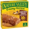 Nature Valley Creamy Peanut Butter Chocolate Protein Bars – 10g Protein, 5 Count