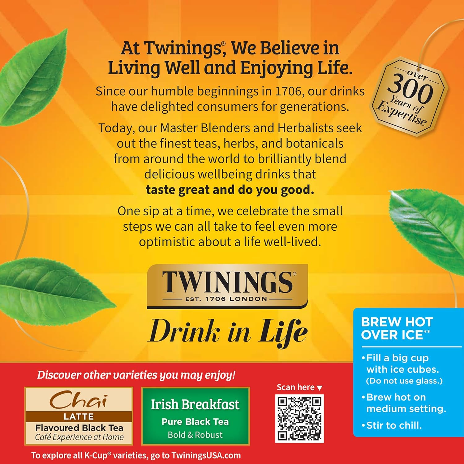 Twinings English Breakfast Black Tea K-Cup Pods for Keurig Brewers | 24 Count | Smooth, Full-Bodied Blend for Hot or Iced Tea