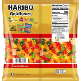 HARIBO Goldbears Original Gummy Bears Candy - 3 Pound Bulk Bag, Assorted Fruit Flavors