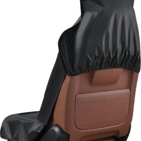 Magca Premium Waterproof Front Car Seat Cover Protector - Universal Fit for Vehicles, Trucks, & SUVs - Defense Against Spills, Mud, Sweat & Pet Fur (Black, Single Pack)