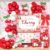 Cherry Baby Shower Decorations for Girls - 142pc 'Our Little Cherry On Top' Party Supplies with Balloon Arch, Backdrop & Decor Boxes
