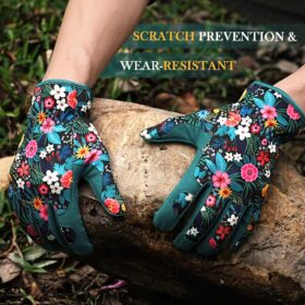 Trifabricy Thorn-Proof Gardening Gloves for Women – Breathable Leather Work Gloves with Puncture-Resistant Grip & Protective Cuffs